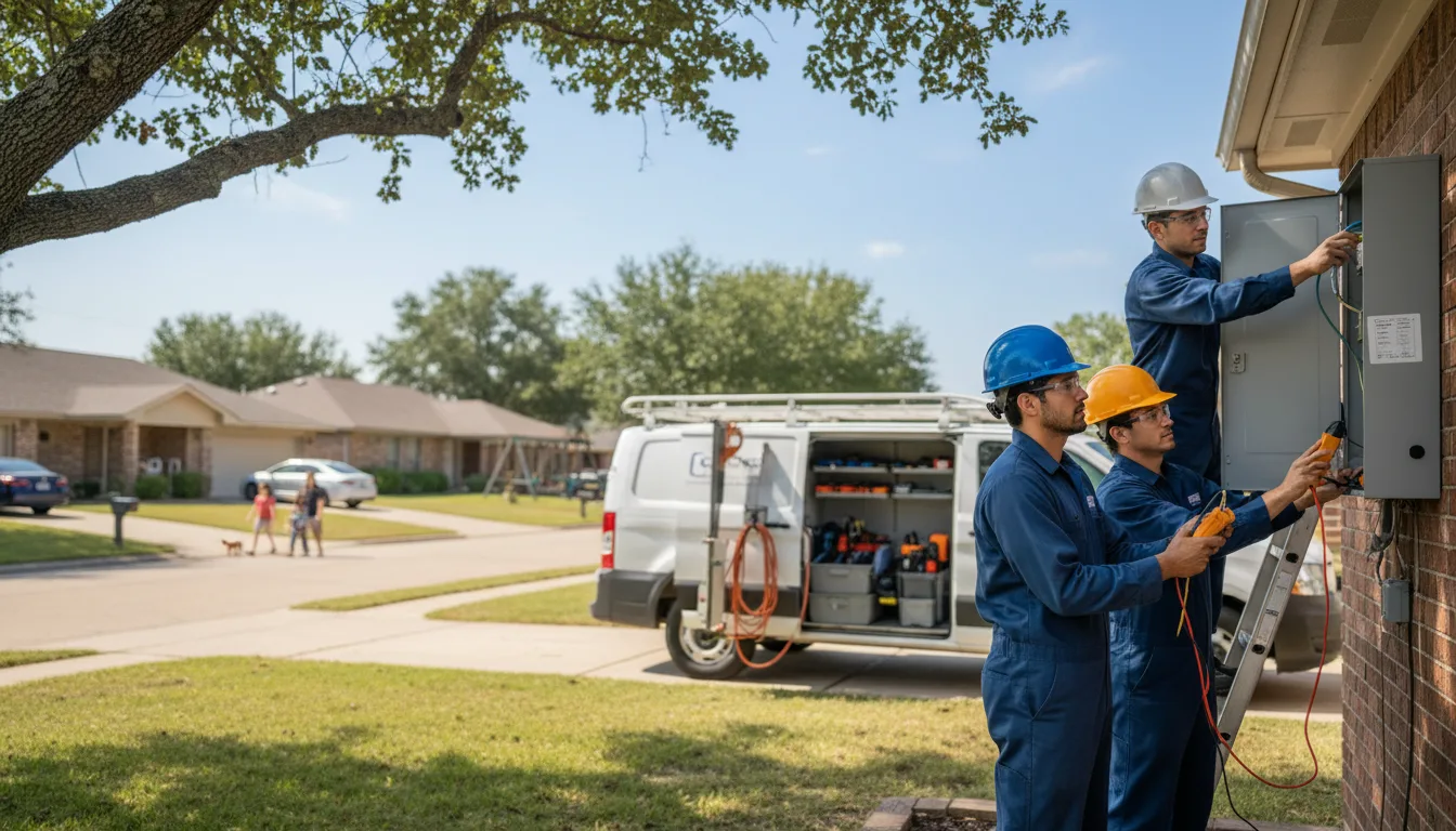 Certified electrician providing emergency electrical services in Englewood, KS